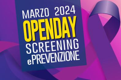 OPEN DAY screening e prevenzione sabato 9 marzo